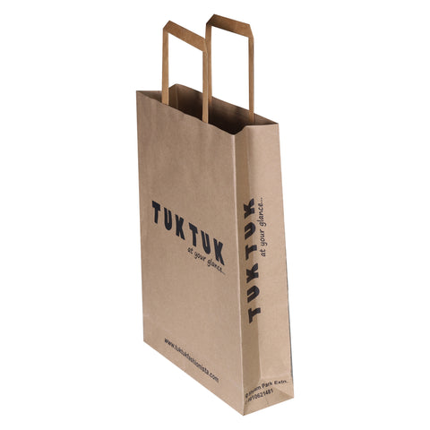 small brown paper bags with handles