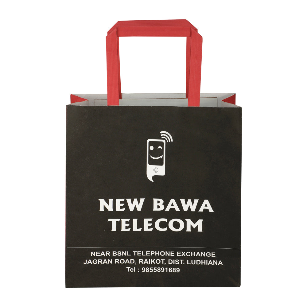 Paper bag for mobile shop Printed paper bag yessirbags.in